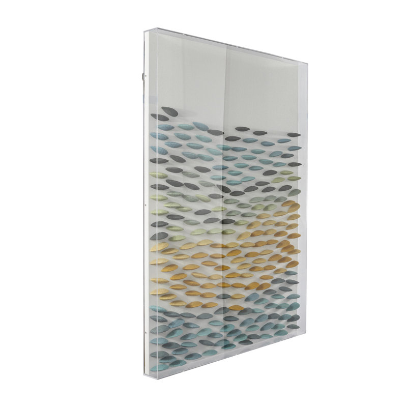 Décoration murale contemporaine contemporaine en acrylique, Tissu