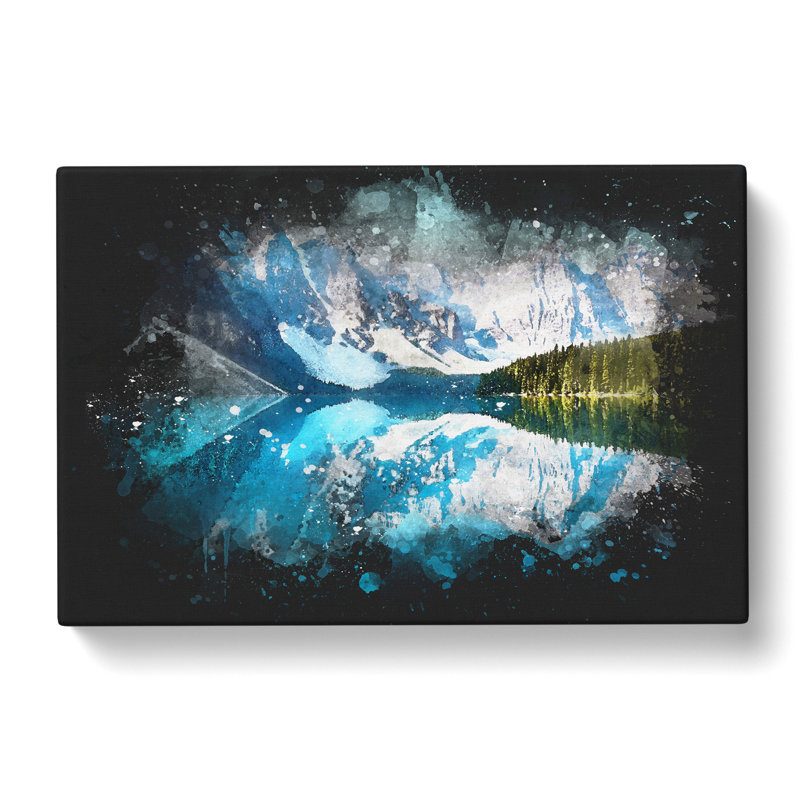 Morraine Lake In Banff Canada - Wrapped Canvas Painting, 50cm H x 76cm W x 3cm D