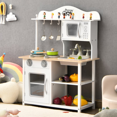 Ensemble de cuisine de jeu en bois
