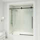 Elan E-Class 56-60" W x 66" H Sliding Frameless Tub Door with 3/8" Clear Glass