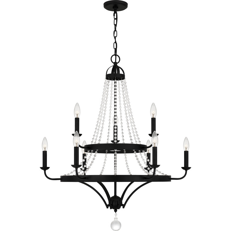 Lustre noir mat 9 lumières Adelaide