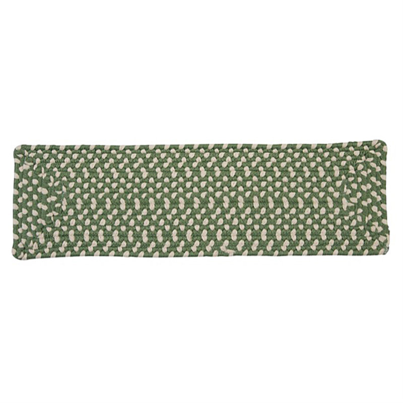 Tapis d'escalier Marathovounos - Feu de joie, Ensemble de 13, Vert nénuphar