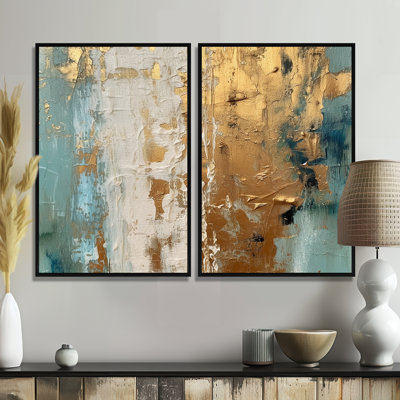 Gilded Daydreames VII - Minimalisme abstrait, impressions sur toile