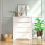Commode de chambre à coucher à 4 tiroirs l 27 po Masia, commode avec poignées encastrées pour la chambre à coucher-1712538301