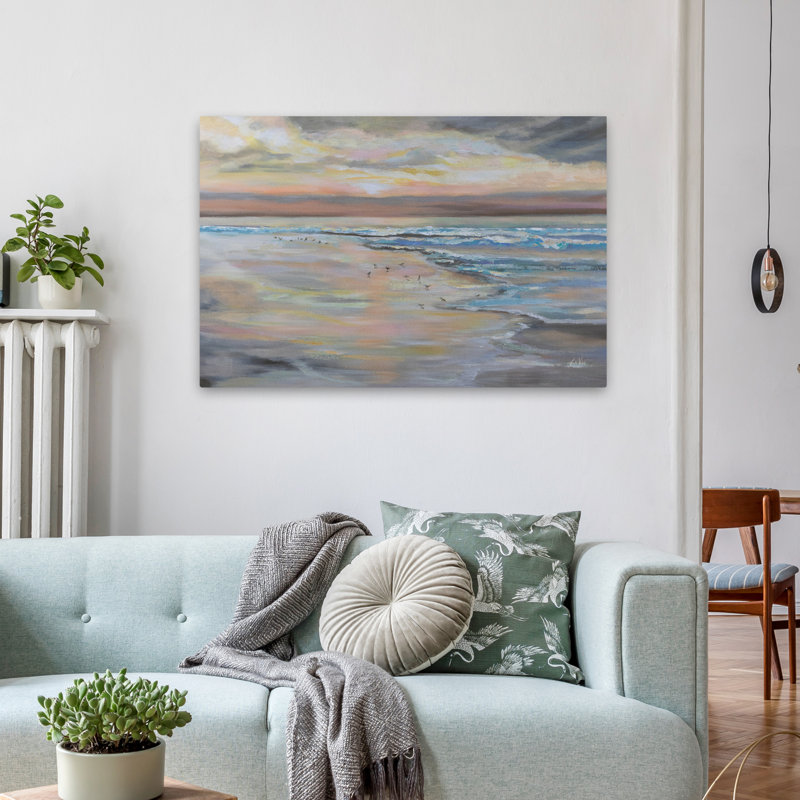 Matinée contemporaine et côtière, H 36 po x l 24 po