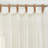 Ebern Designs Teasley Burlap Flax Linen Semi Sheer Privacy Sun Light Filtering Transparent Window Tab Top Long Thick Curtains Drapery Panels for Bedroom & Living Room, 2 Panels (54 W, Natural Linen)-111511847