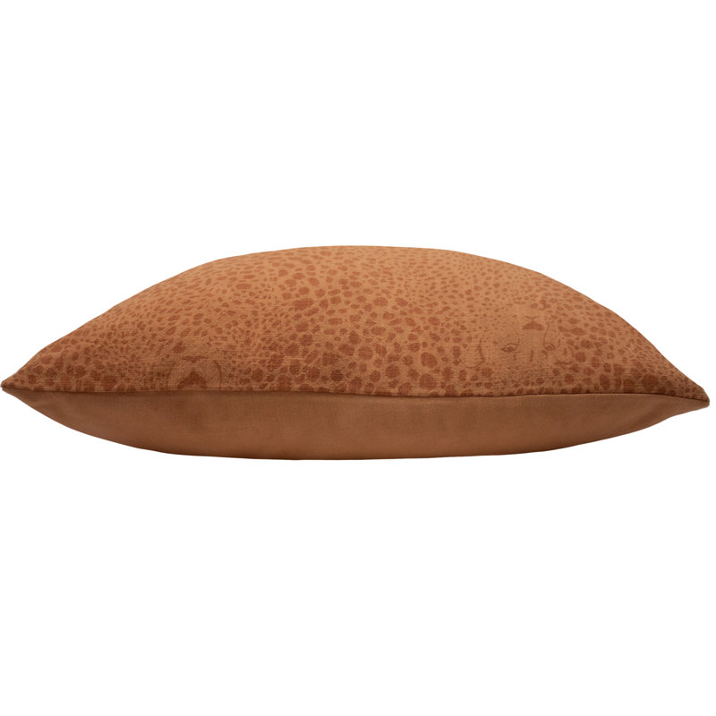 Geometric Square Cushion, Terracotta