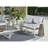 51'' Wide Straight Aluminum Loveseat with Sunbrella® Cushions