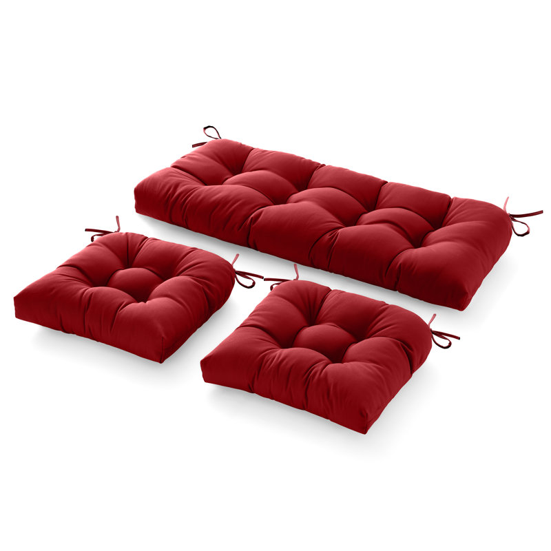 Outdoor 5'' Seat / Back Cushion, Red