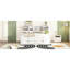 Lit de jour double blanc avec 2 tablettes de chevet, 4 tiroirs et support supérieur-1468359986