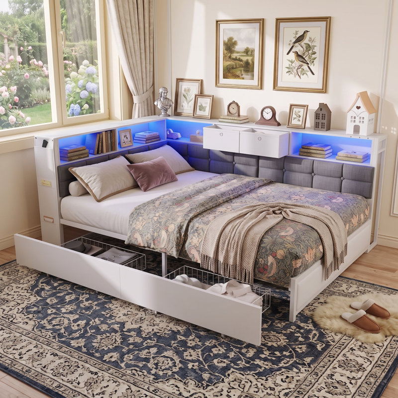Daybed 0922 Solid Wood Daybed, 140*200cm, White