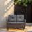 Gaetanino 49.5" Wide PE Wicker Outdoor Patio Glider Loveseat with Cushions-1901782340-1925614216