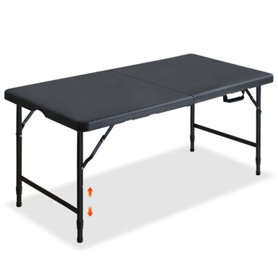 Table de fête de pique-nique pliante pour l'extérieur 4 pi, 1 pièce par boîte