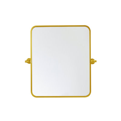 Miroir mural en métal