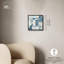 Art abstrait bleu déconstruit par III -84840359-84840415