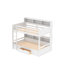 Lit superposé simple au-dessus de simple avec tablettes Ginamarie par Harriet Bee-785955046