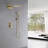 Pressure Balanced Rain Shower System with Handheld Spray