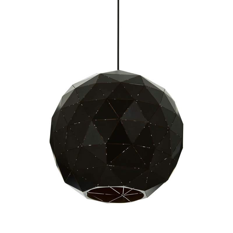 Cosima 3 - Light Geometric Pendant, Black, Black/Gold