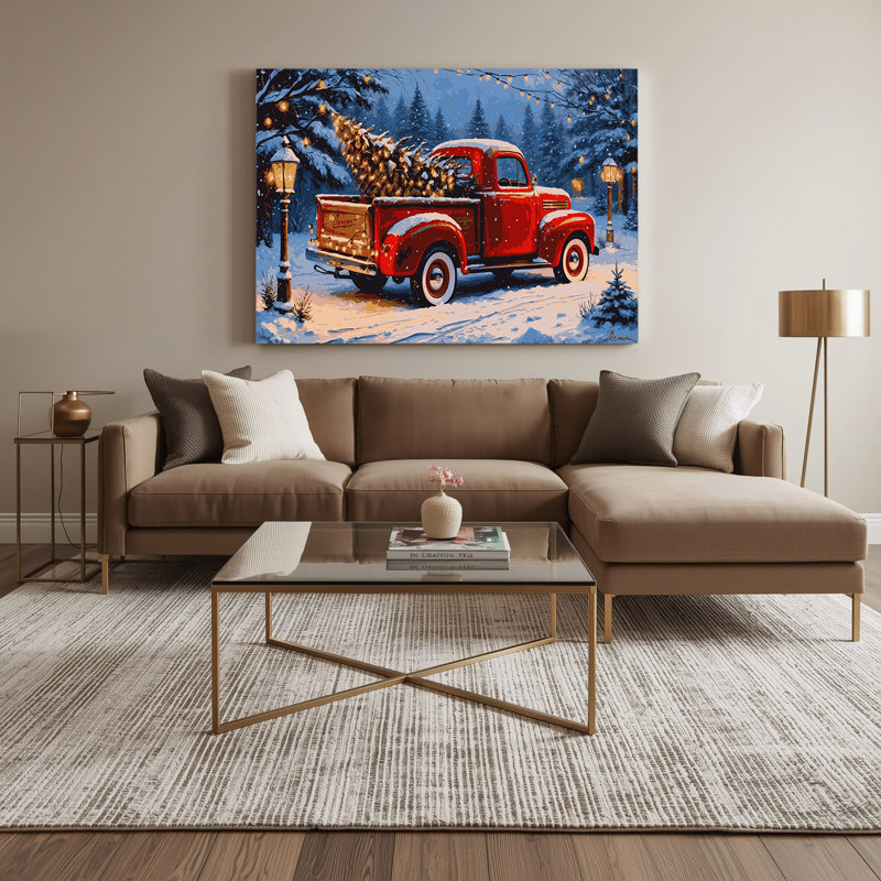 Art mural sur toile de Noël, H 20 po x l 24 po
