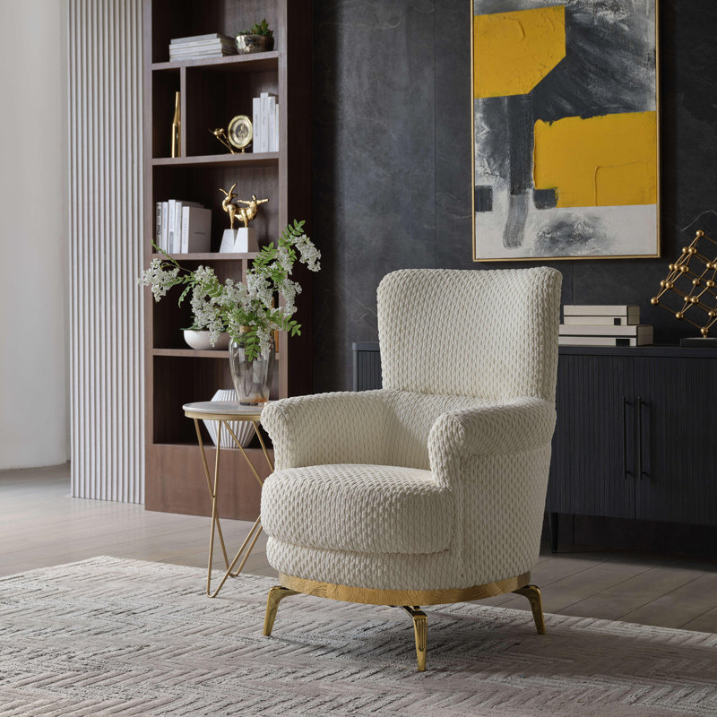 Chaise de style moderne, Crème ABS