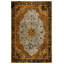Tapis en coton à imprimé oriental jaune Girvin-2020616392