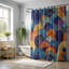 Rideau de douche standard 1 pièce Dunklin Bold Shapes-1026779706