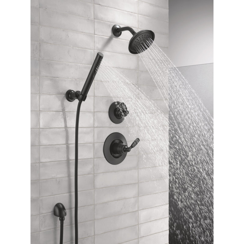 3-Setting 2-Port Diverter Trim, Matte Black