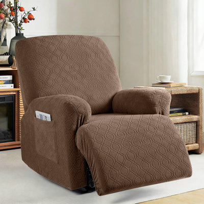 Wald 3-Pieces Stretch Recliner Couch Covers Soft Reclining Sofa Slipcover Furniture Protector For Dogs Cats