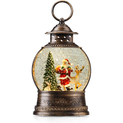 Lighted Snow Globe Halloween Decorations With Music And 6H Timer, Black Cat Glitter Lantern For Halloween Party -  The Holiday Aisle®, 2D6E70A3F2194C1AAAFE44A6F4924124