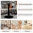 Marble-Top Round Side Table With Tapered Pedestal Base, Ideal For Living Room, Modern Minimalist Design-2055262469-2055262465