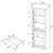 Ritner 67-Inch 2-Door Media Tower Storage Cabinet Black