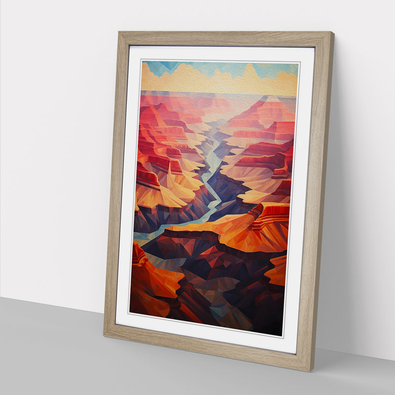 Grand Canyon Geometric - Framed Print