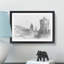 View of Edinburgh Skyline in Abstract - Picture Frame Graphic Art Print-55764033-55764035