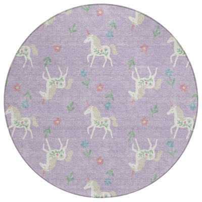 Machine Washable Indoor/Outdoor Chantille ACN2657 Kids Rug