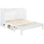 White Bed With Profuse Storage Capacity - Maximize Room Space In Homes. Full Size For Comfort. Store Pillows, Clothes, Neatly. Design. Charging Available. Easy To Assemble. 75.1in Length X 56.7in-558724770-558724765