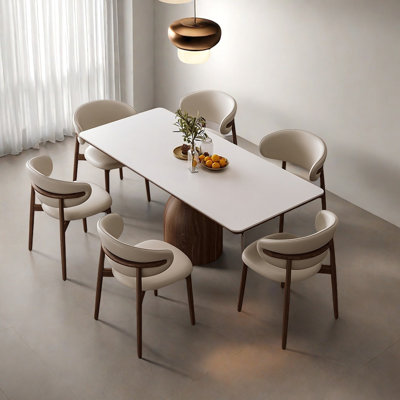 Creamy Style Rectangular Dining Table