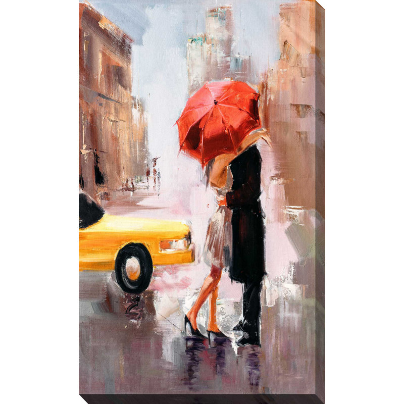 « new york amour », reproduction de peinture à l’acrylique sur toile tendue, H 40 po x l 24 po x P 1 po
