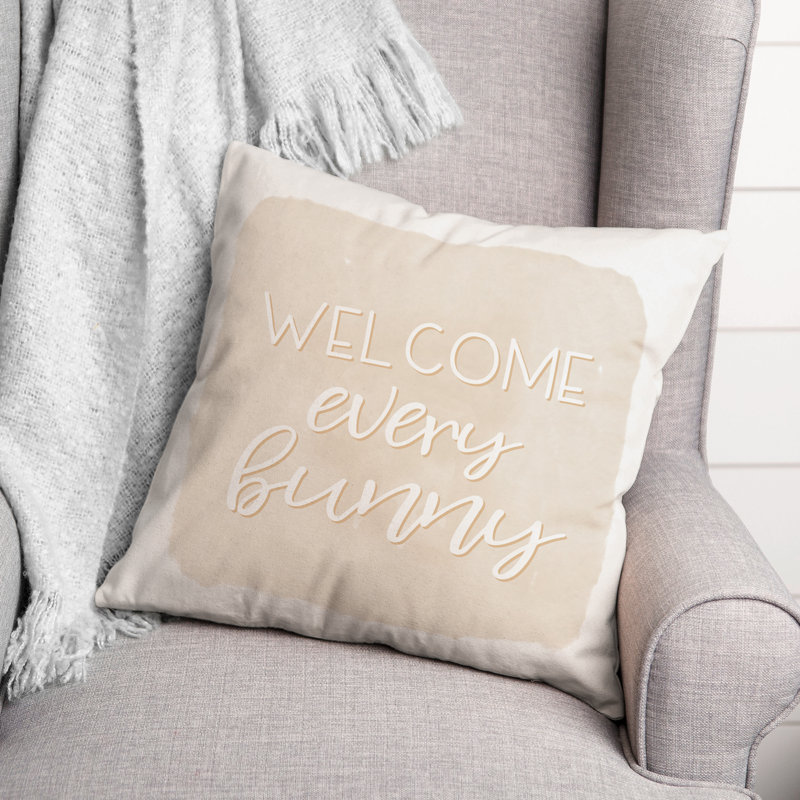 Coussin extérieur Welcome Every Bunny 3