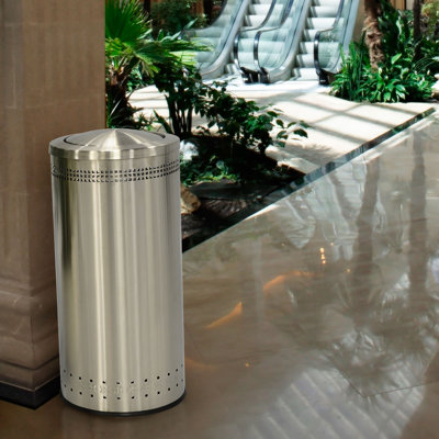 Poubelle à balançoire en acier inoxydable 25 gallons® Precision Series