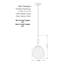 Luminaire suspendu sphère 1 lumière Yosgarth