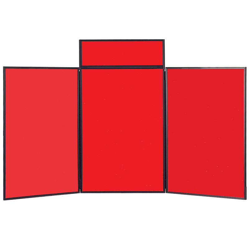 Free-Standing Bulletin Board, 110 cm H x 180 cm W, Alfa Red
