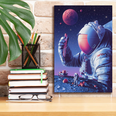 «Epic Graffiti», art mural sur toile 12 po x 18 po, Moon to Mars