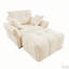 Canapé-lit ergonomique à une place avec repose-pieds-378793220