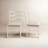 Rosalie Ladder Back Side Chair in White/Brown