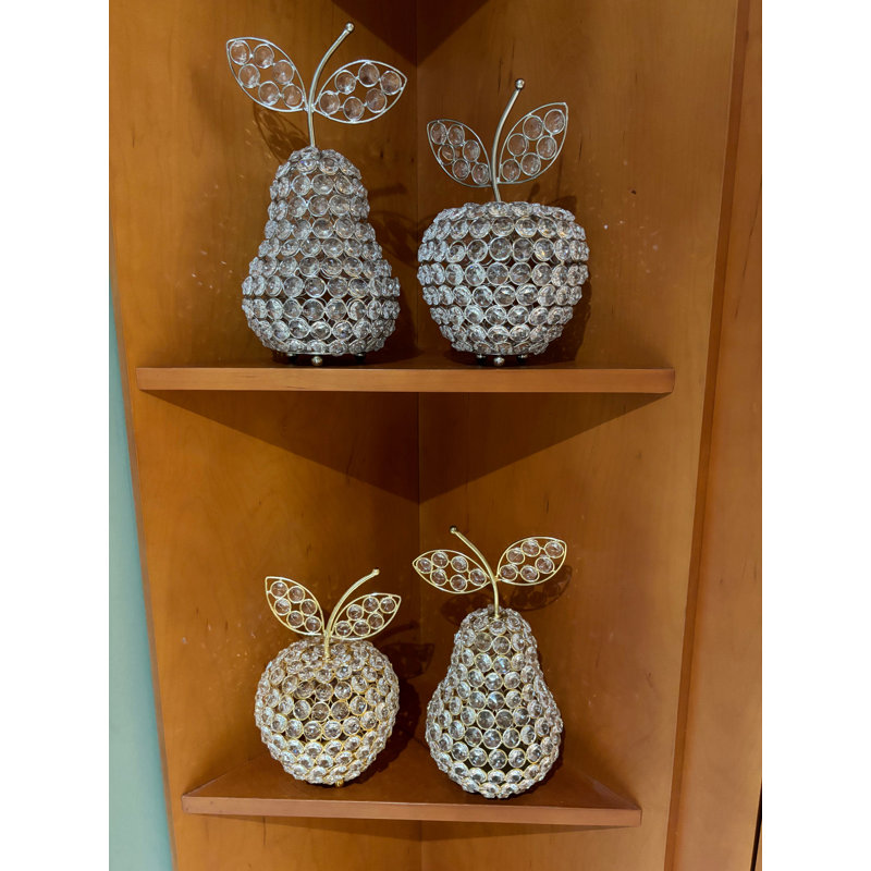 Mullica Food & Beverage Figurines & Sculptures, Silver, 14" H x 12.5" W x 12.5" D