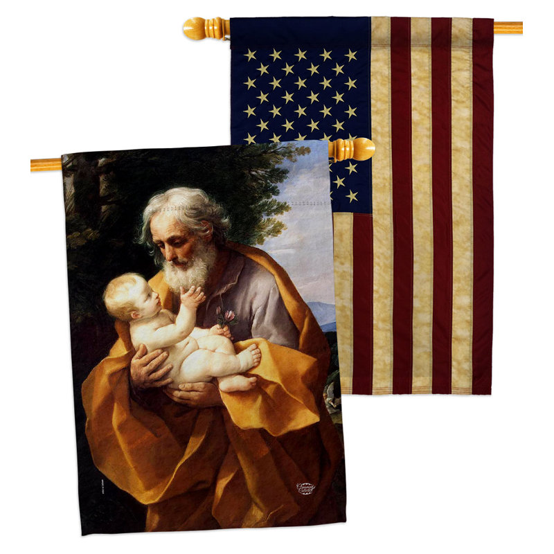 Drapeau de maison en polyester 40 x 28 po à 2 côtés