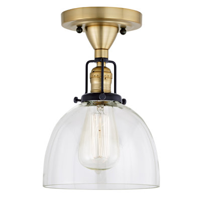 Branton Glass Semi Flush Mount