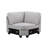Leo 125" Light Gray Linen 8Pc Modular L-Shape Sectional Sofa and Ottoman-1025222540
