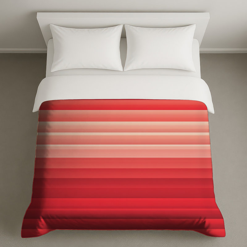 Housse de couette abstraite Stripes Bedding, Grand lit
