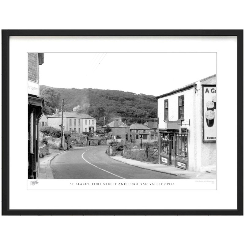 St Blazey, Fore Street And Luxulyan Valley C1955 by Francis Frith - Single Picture Frame Print, 40cm H x 50cm W x 2.3cm D